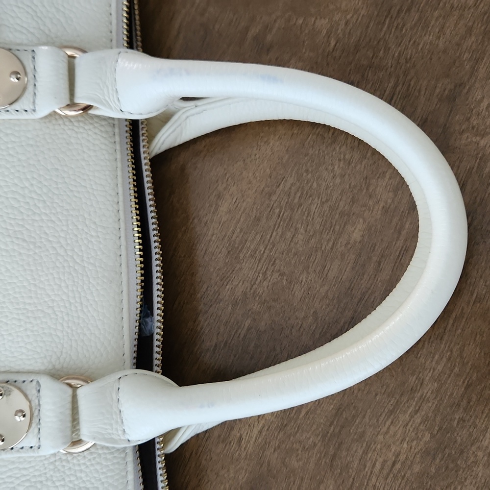 Onna Ehrlich Leather Satchel Ivory - Picture 12 of 13